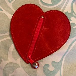 Leather Heart Coin Purse